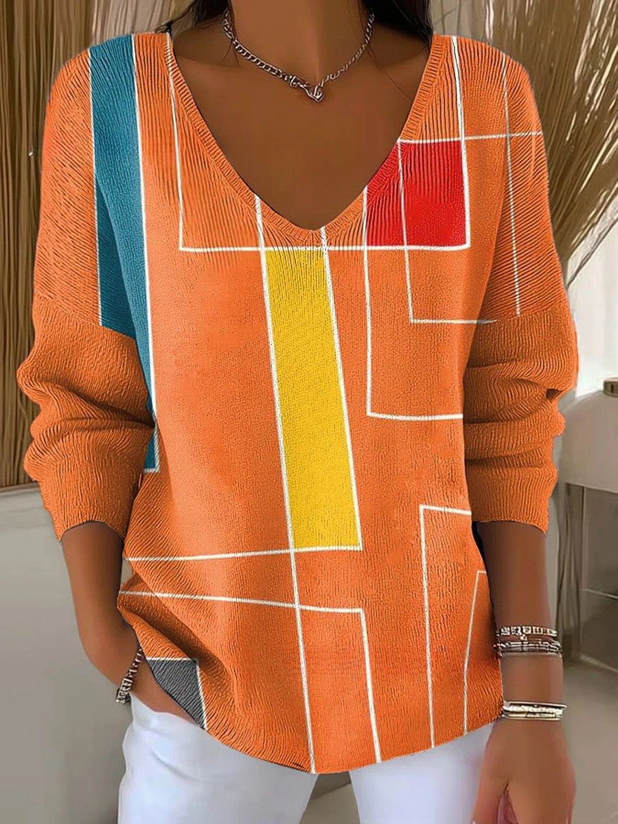 Megan – Pullover with V-Neck