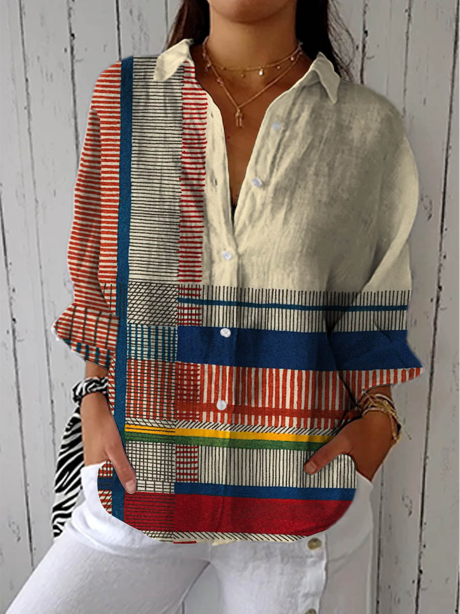 Freyja - Artistic Pattern Blouse