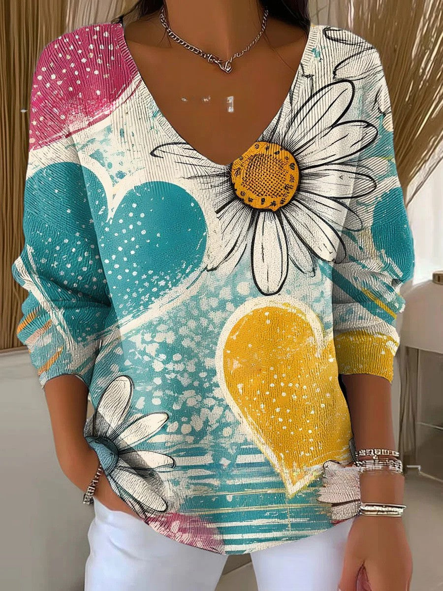 Sheila – Pullover with V-Neck