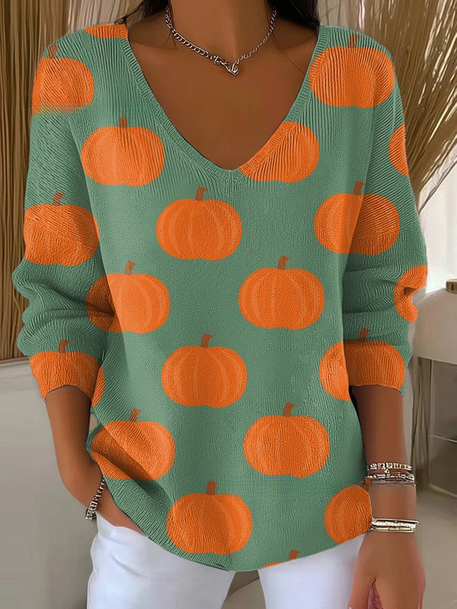 Vivi – Knit Pullover with V-Neck