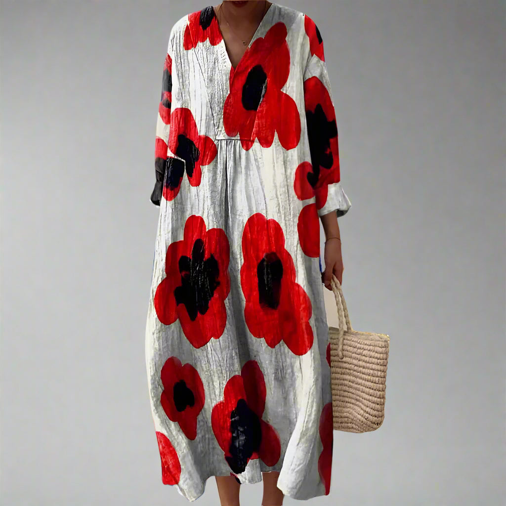 Mia | Floral Cotton Maxi Dress