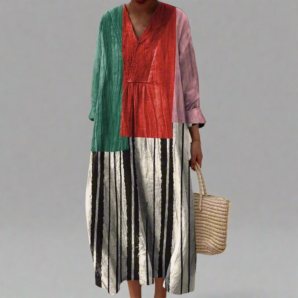 Sophie | Colorblock Maxi Dress