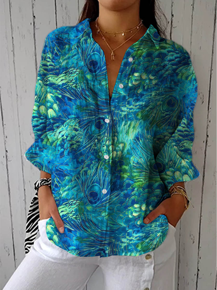 Florina - Peacock Grace Blouse