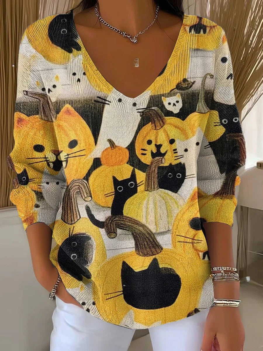 Mia – V-Neck Pullover