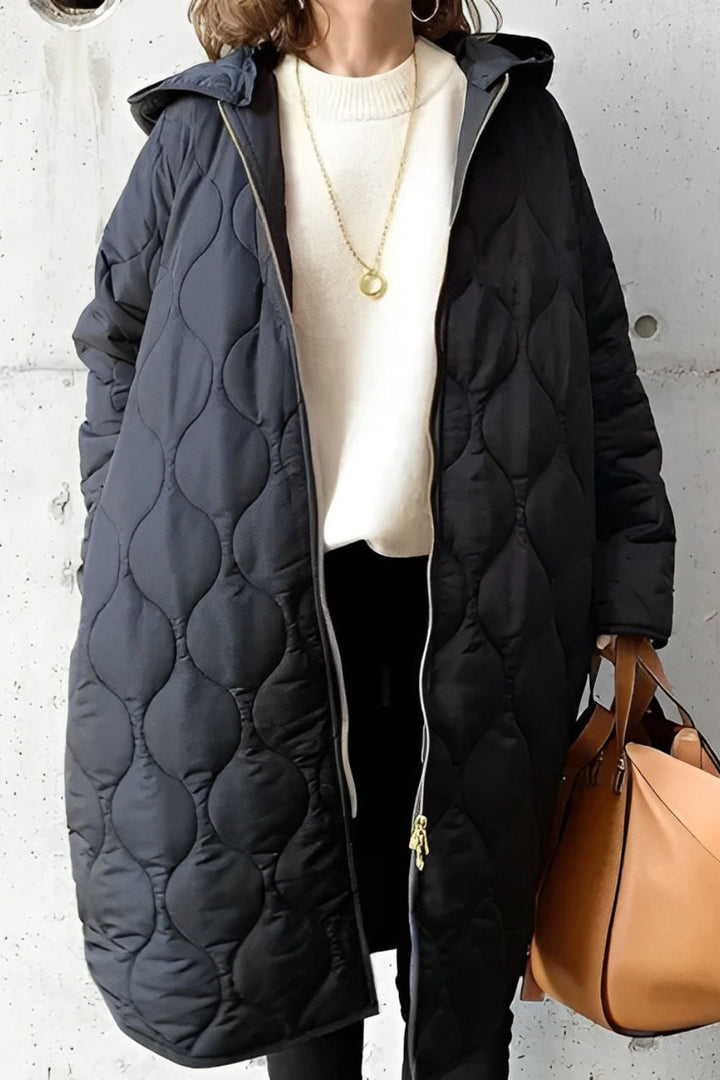 PRISCILLA™ | Parka with Hood and Refined Details
