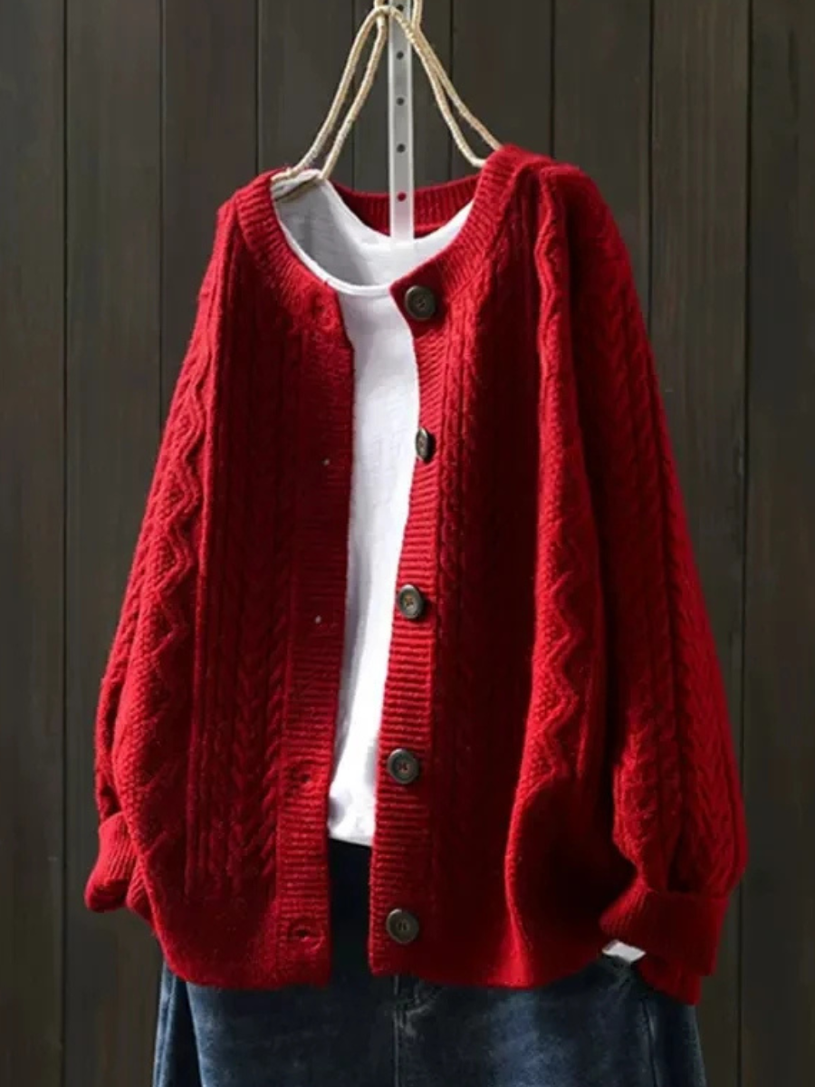 THE LORENZA | CABLE KNIT CARDIGAN