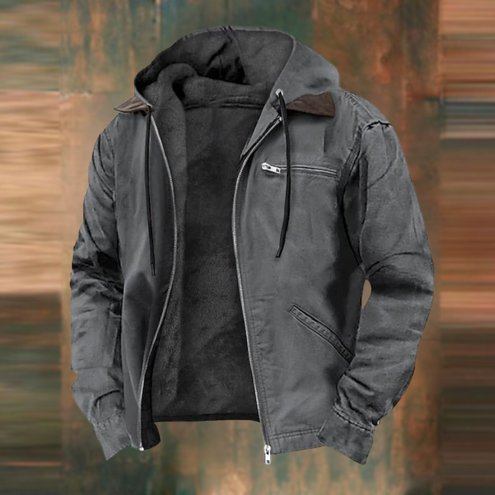 Alexander – Warm Autumn Jacket with Hood for Cold Months