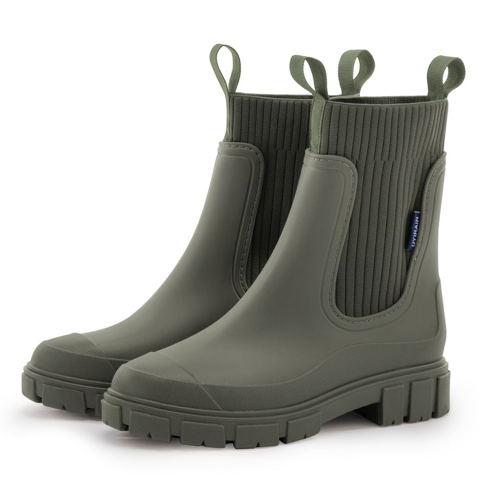 Chelsees - Comfortable Women's Rain Boots with Slip-Resistant Sole