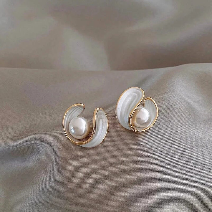Lee - White Opal Earrings