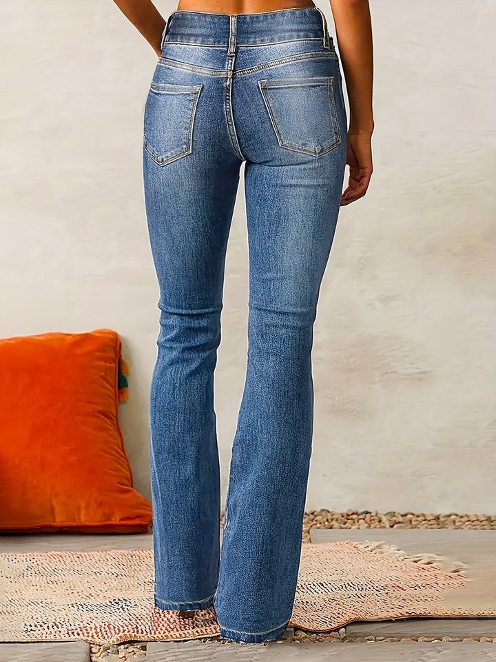 Marylène – Trendy, High-Waisted Flared Jeans