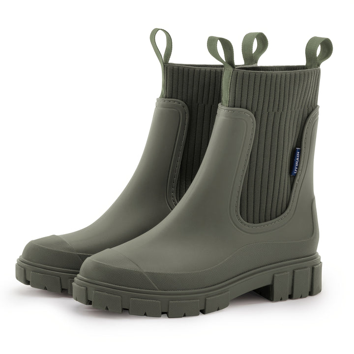 Chelsees - Comfortable Women's Rain Boots with Slip-Resistant Sole