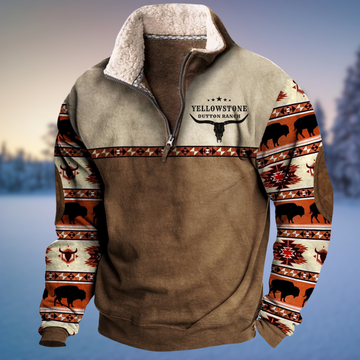 Luca – Warmer Ethno-Hoodie for Cold Days