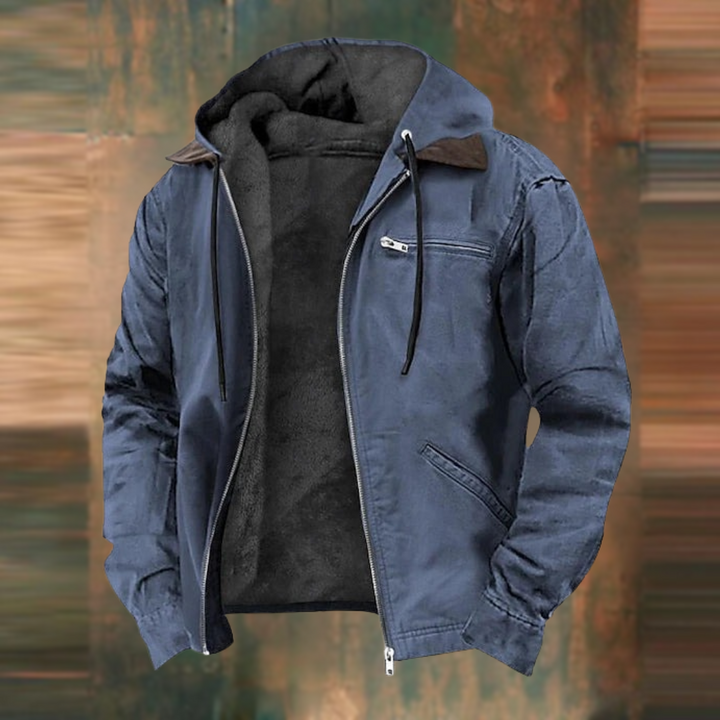 Alexander – Warm Autumn Jacket with Hood for Cold Months