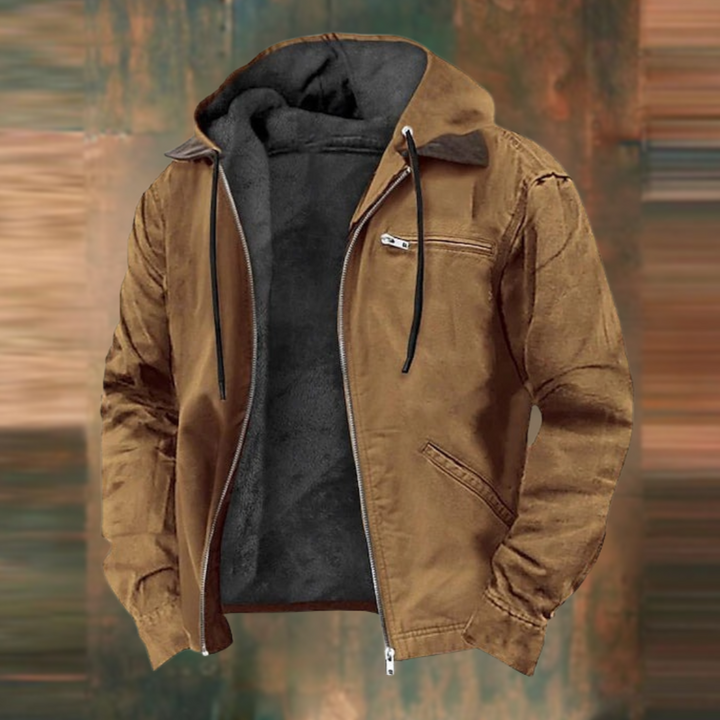 Alexander – Warm Autumn Jacket with Hood for Cold Months