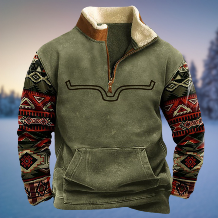 Luca – Warmer Ethno-Hoodie for Cold Days