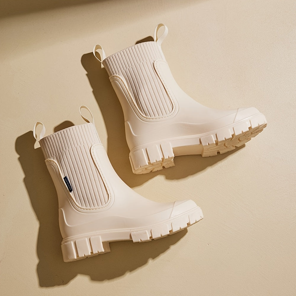 Chelsees - Comfortable Women's Rain Boots with Slip-Resistant Sole