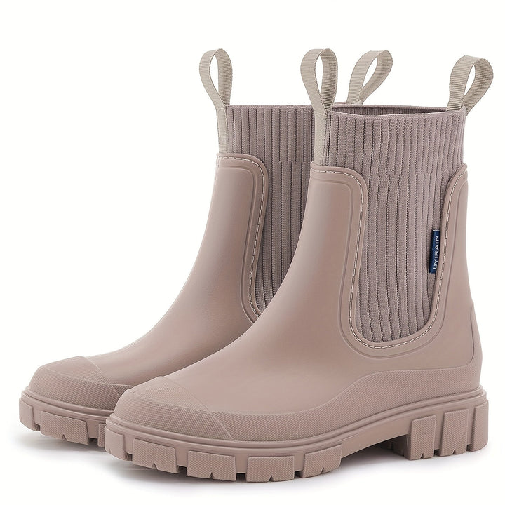 Chelsees - Comfortable Women's Rain Boots with Slip-Resistant Sole
