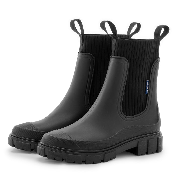 Chelsees - Comfortable Women's Rain Boots with Slip-Resistant Sole