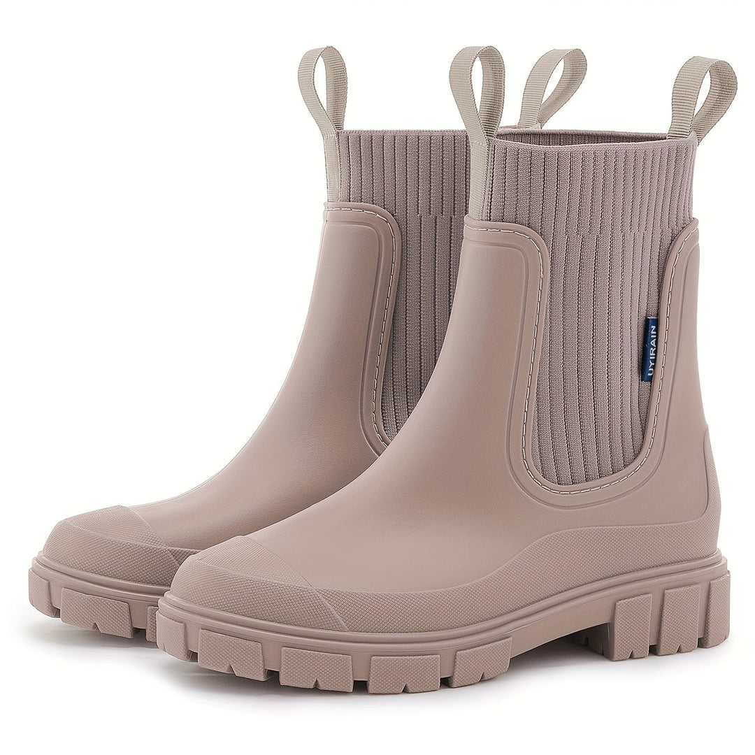 Chelsees - Comfortable Women's Rain Boots with Slip-Resistant Sole