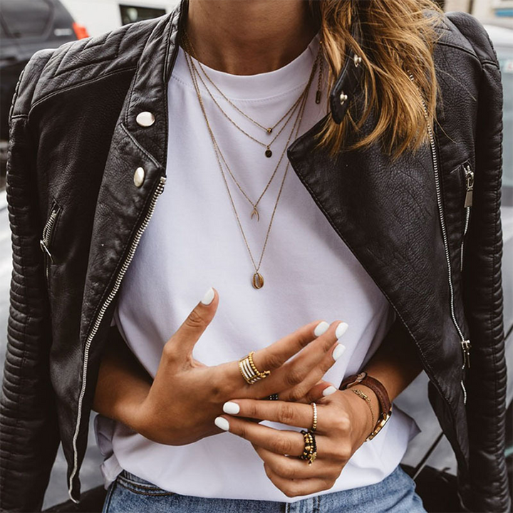Kiki | Timeless Structured Zip-Up Vegan Leather Jacket