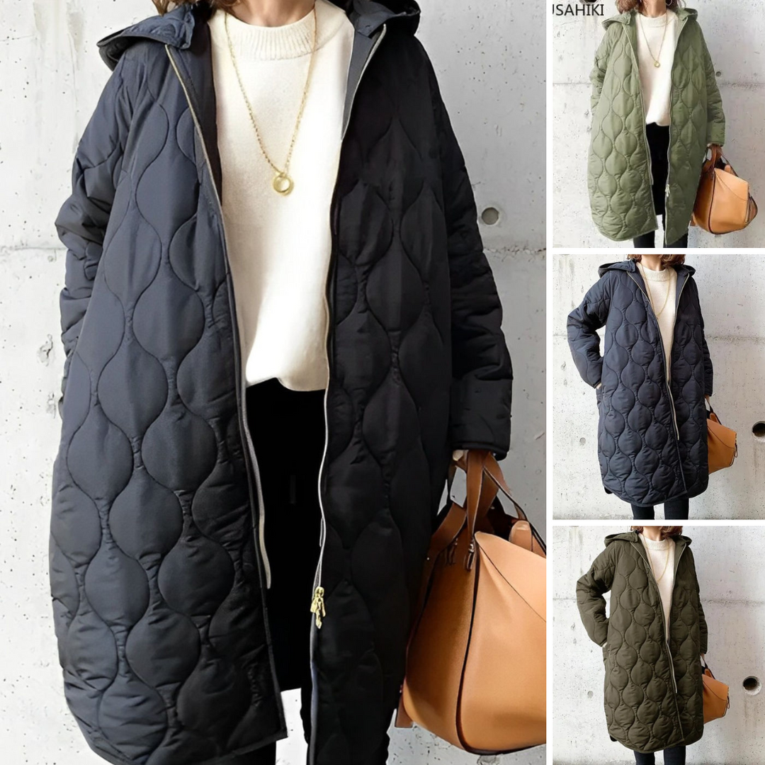PRISCILLA™ | Parka with Hood and Refined Details