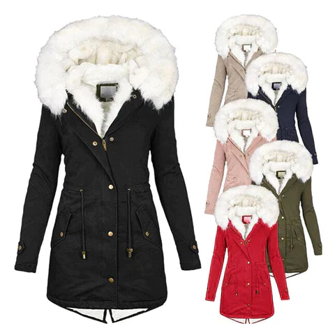 Giulia – Winter Coat with Faux Fur Lining