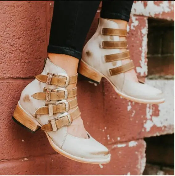 Mica | Leather Heels