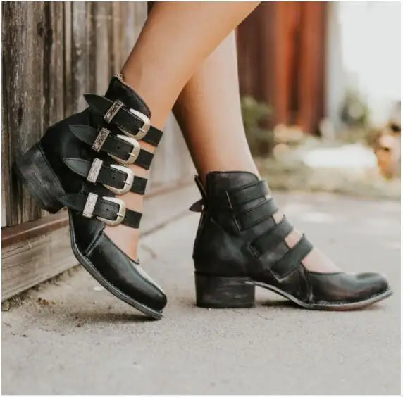 Mica | Leather Heels