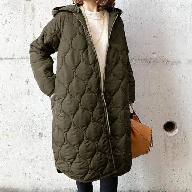PRISCILLA™ | Parka with Hood and Refined Details