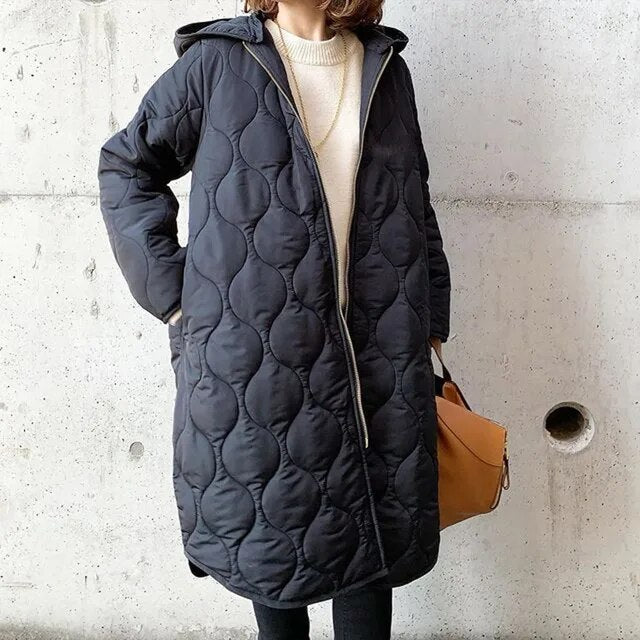 PRISCILLA™ | Parka with Hood and Refined Details