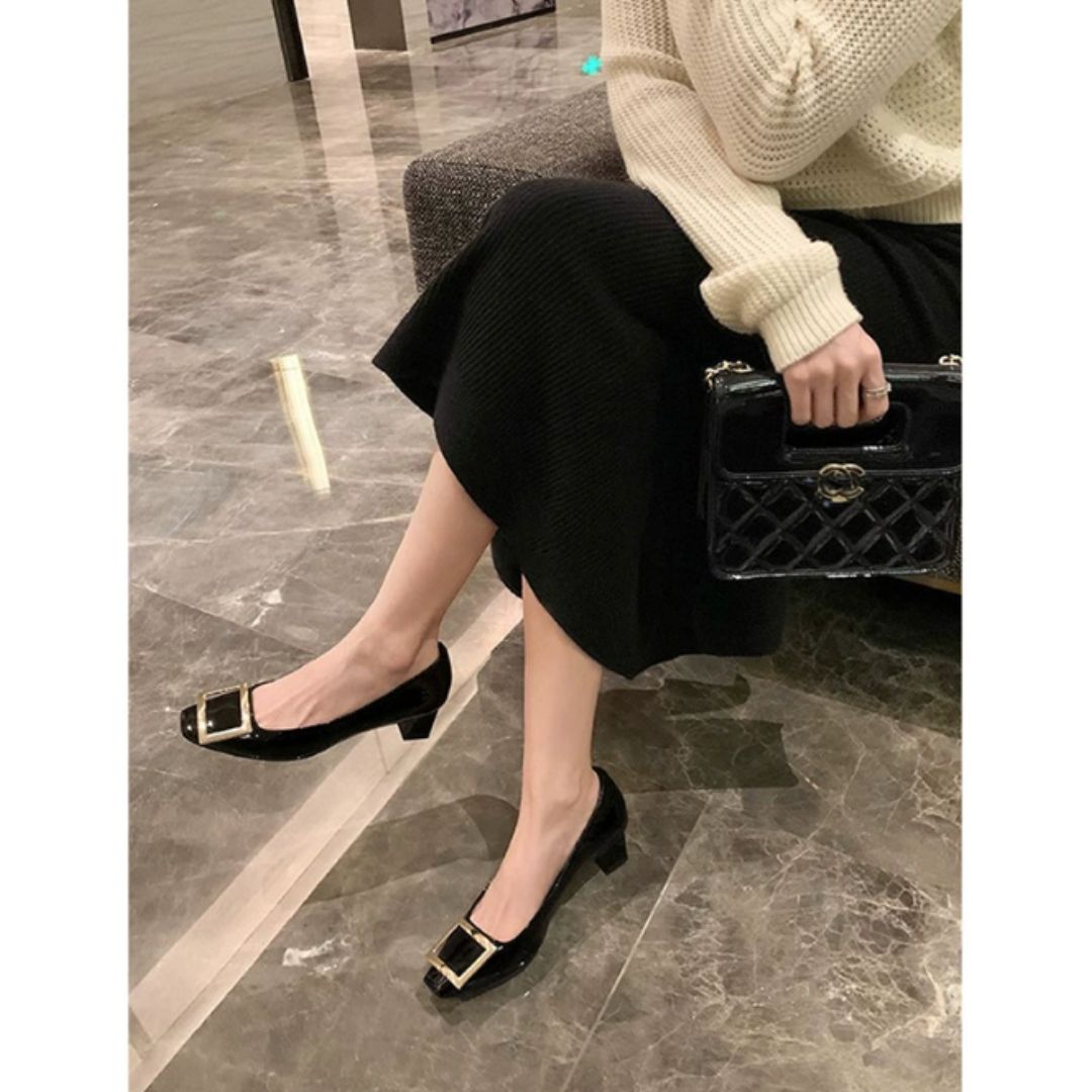 Narella | Elegant sandals with mid heel and square toe
