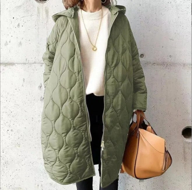 PRISCILLA™ | Parka with Hood and Refined Details