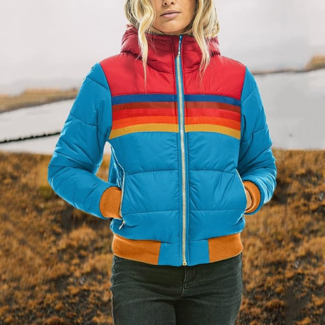 Ines | Retro Jacket with Fur Hood