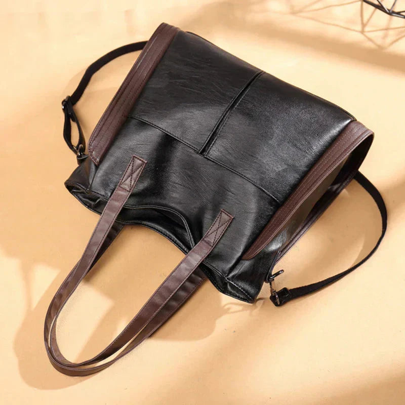 Mia | Stylish Oversized PU Leather Crossbody Bag