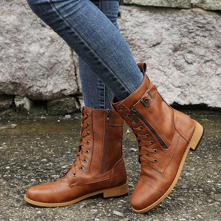 Affy | Leather Boots