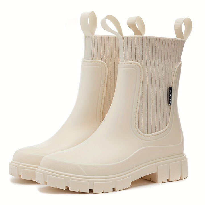 Chelsees - Comfortable Women's Rain Boots with Slip-Resistant Sole