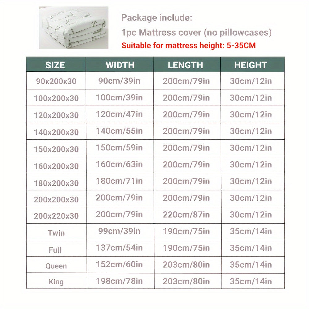 100% Bamboo Fiber Mattress Cover for the Best Sleep