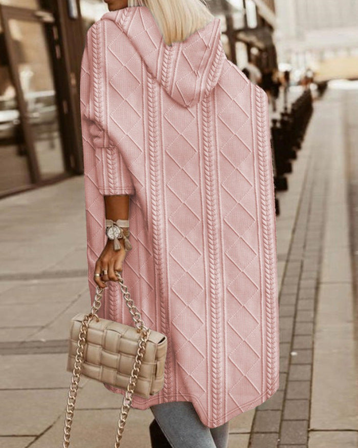 Monalisa | Long Hoodie Cardigan