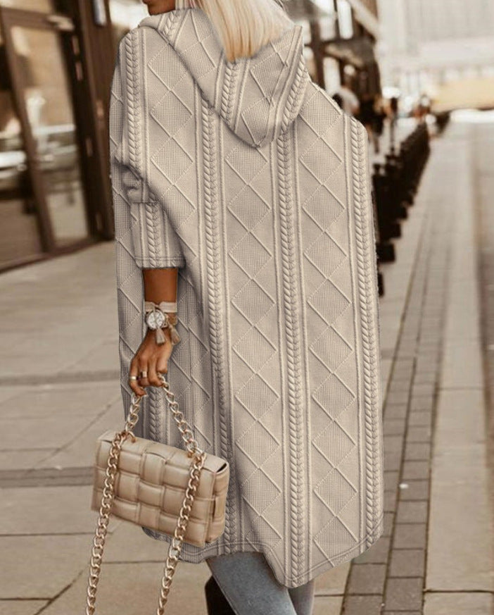 Monalisa | Long Hoodie Cardigan
