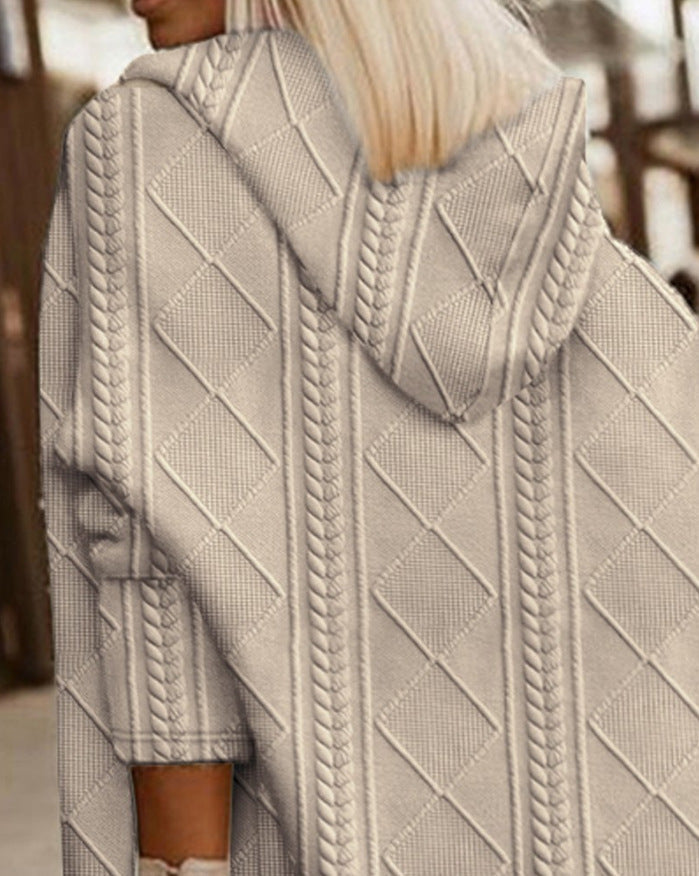 Monalisa | Long Hoodie Cardigan