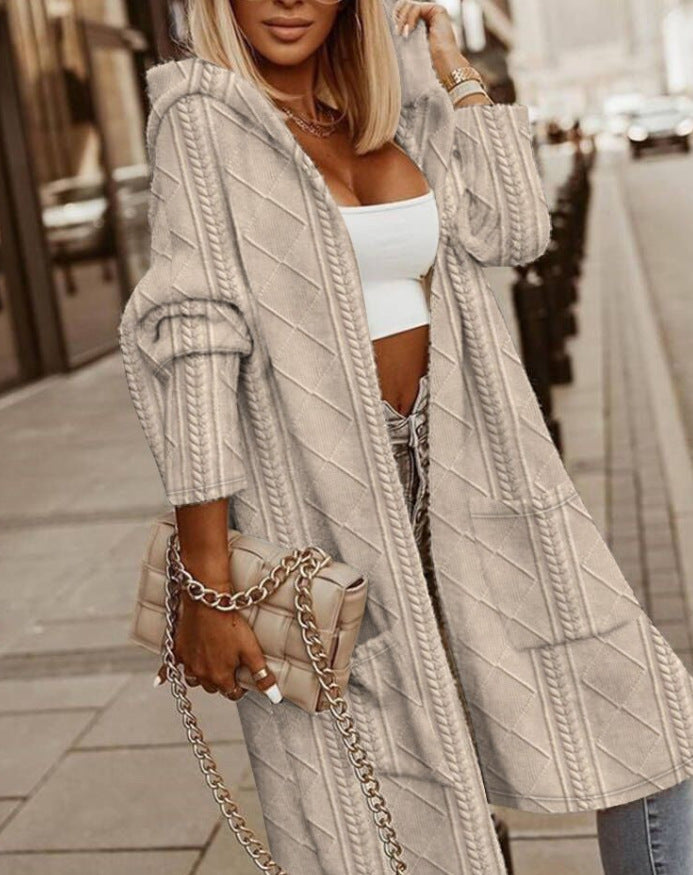 Monalisa | Long Hoodie Cardigan