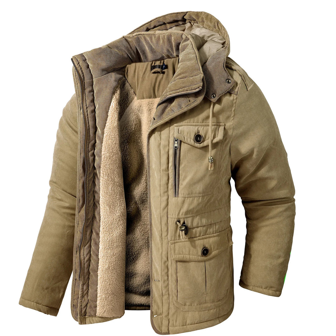 Multi-Pocket Winter Jacket for Men