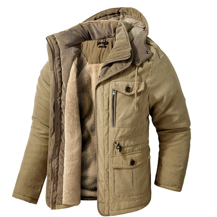 Multi-Pocket Winter Jacket for Men
