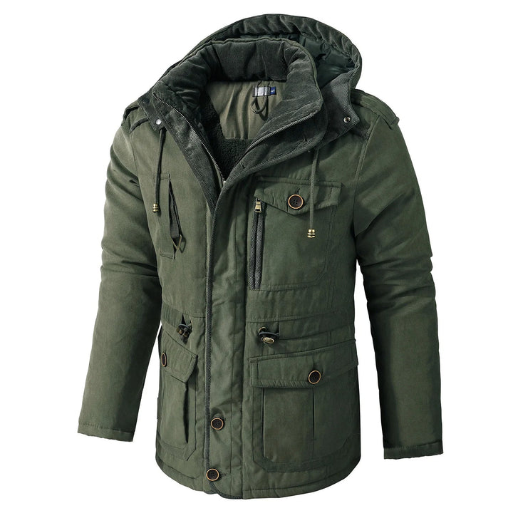 Multi-Pocket Winter Jacket for Men