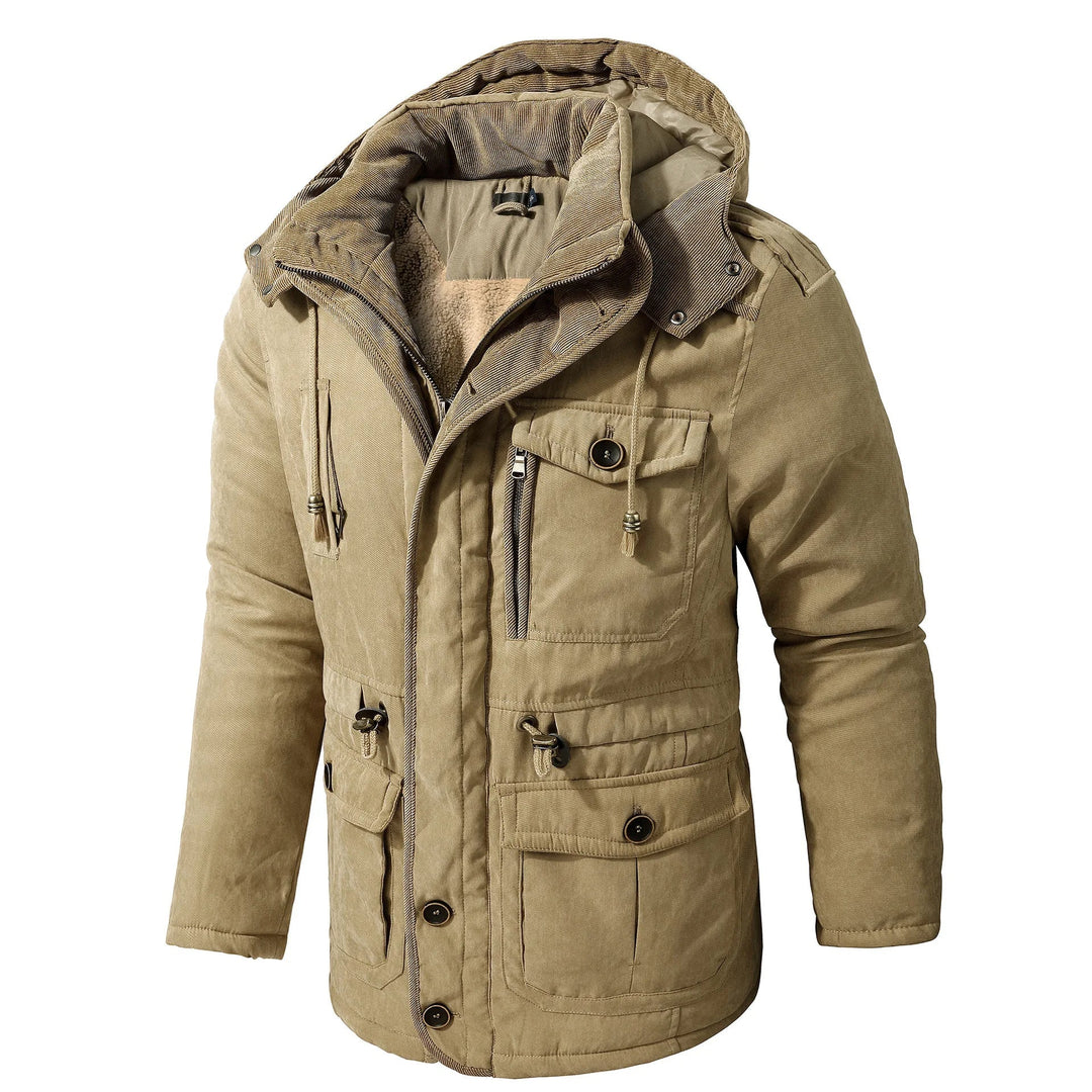Multi-Pocket Winter Jacket for Men