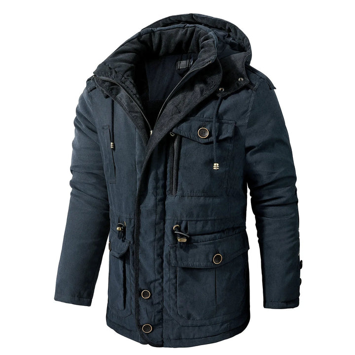 Multi-Pocket Winter Jacket for Men