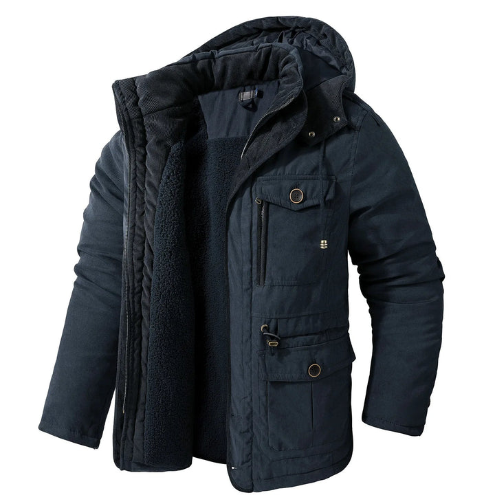 Multi-Pocket Winter Jacket for Men