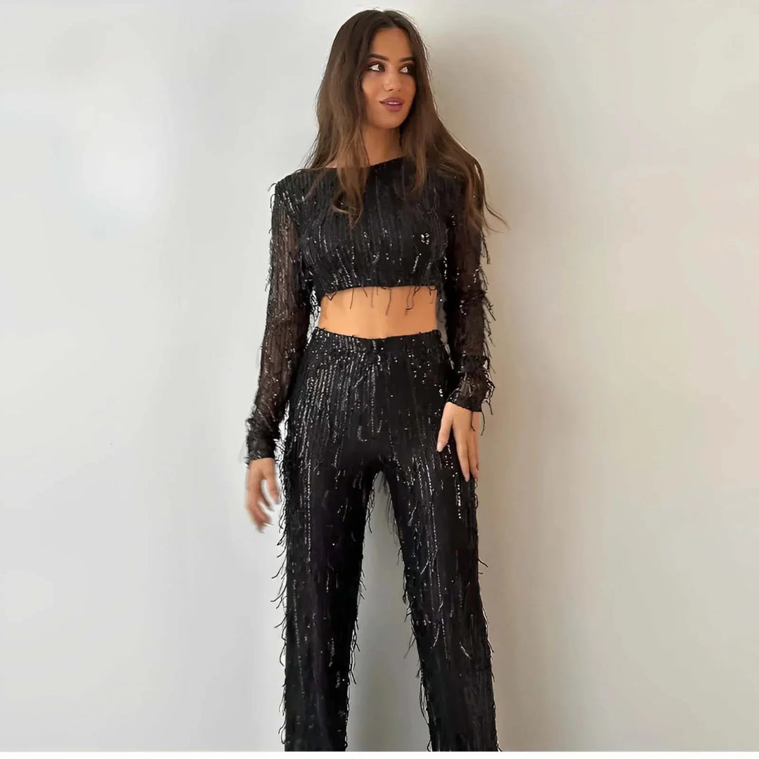 Lara - Glistening Embellished Set