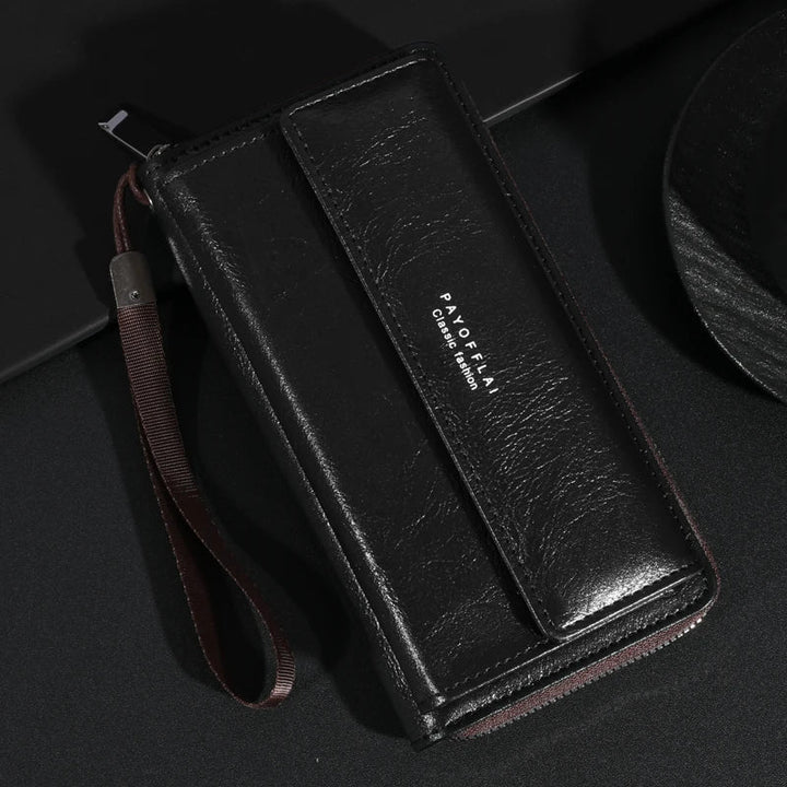Ruby | Versatile PU Leather Zipper Clutch