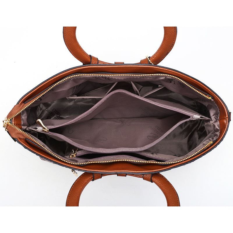 Violet | Chic Handbag Featuring Luxurious Crocodile Embossing